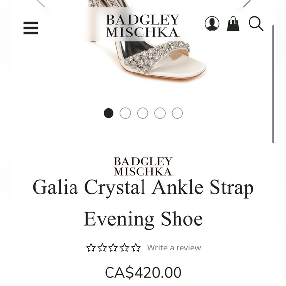 Badgley Mischka Galia Size White Satin - Picture 9 of 17